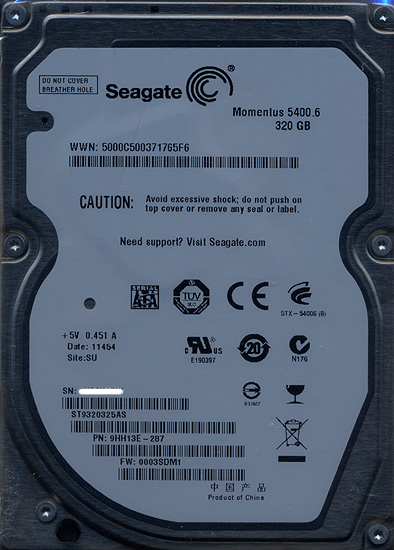 ST9320325AS (320GB 9.5mm)